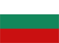 [ai] The national flag of Bulgaria, featuring three horizontal stripes. The top stripe is white, the middle stripe is green, and the bottom stripe is red.